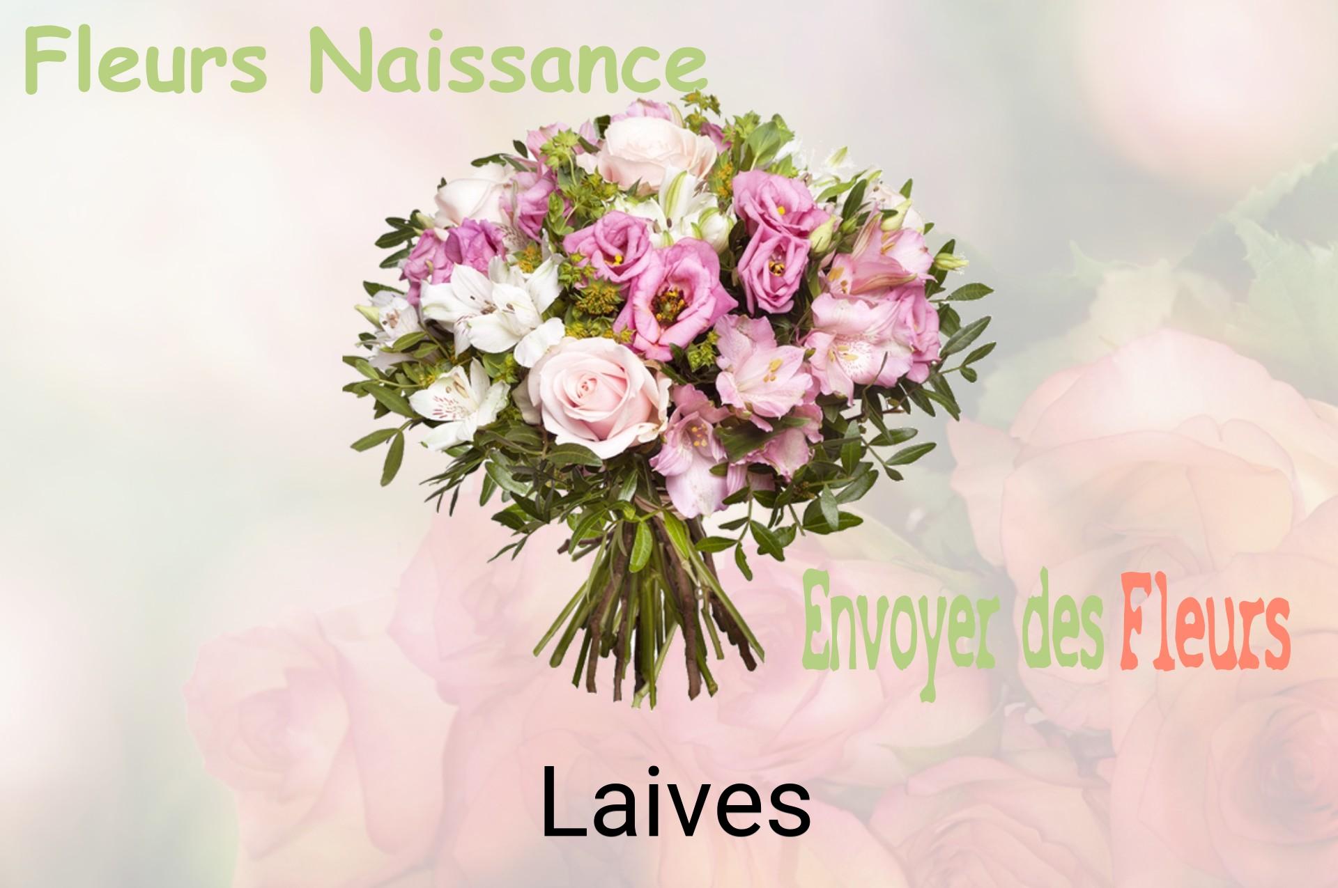 Bouquet de fleurs de naissance livré à Laives
